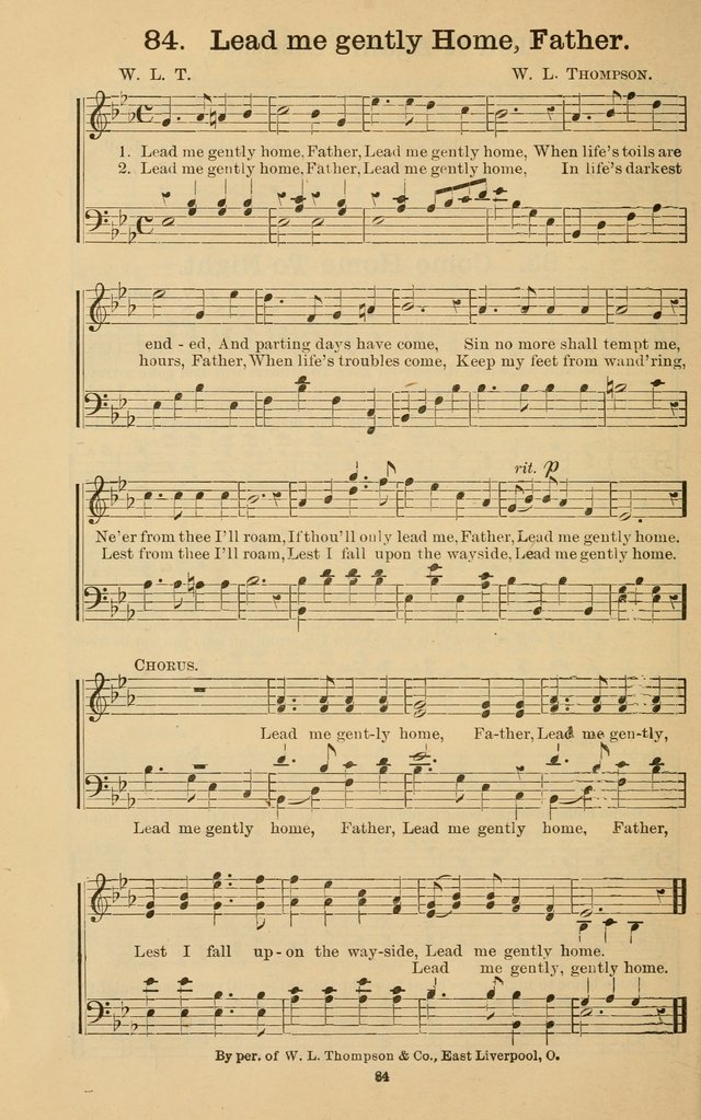 The Gospel Call: choice songs for revivals, Sunday-schools and the church page 84