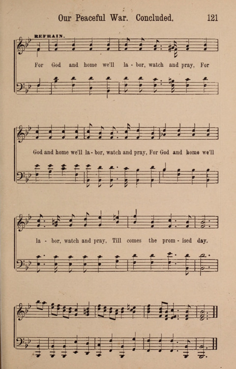 The Glorious Cause: a Collection of Songs, Hymns and Choruses for Earnest Temperance Workers page 121
