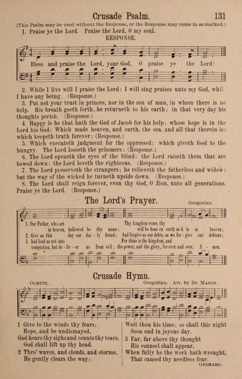 The Glorious Cause: a Collection of Songs, Hymns and Choruses for Earnest Temperance Workers page 131