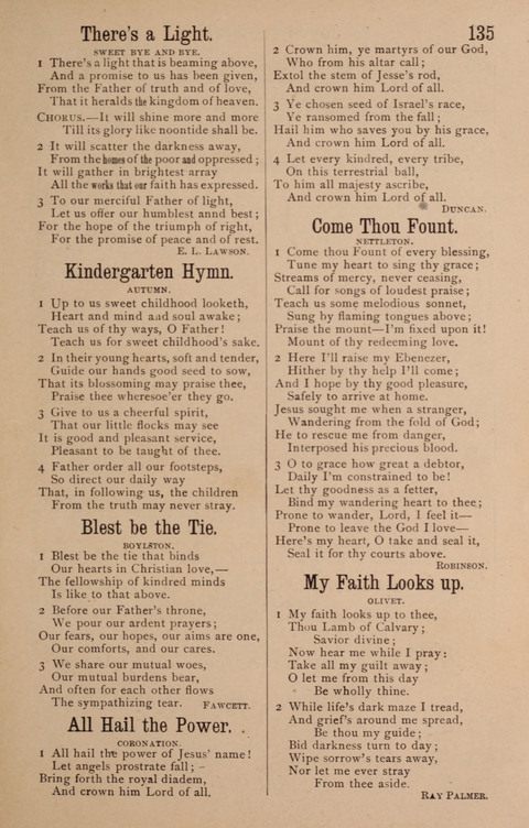 The Glorious Cause: a Collection of Songs, Hymns and Choruses for Earnest Temperance Workers page 135