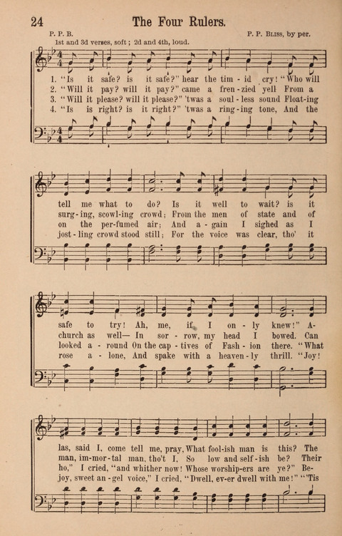 The Glorious Cause: a Collection of Songs, Hymns and Choruses for Earnest Temperance Workers page 24