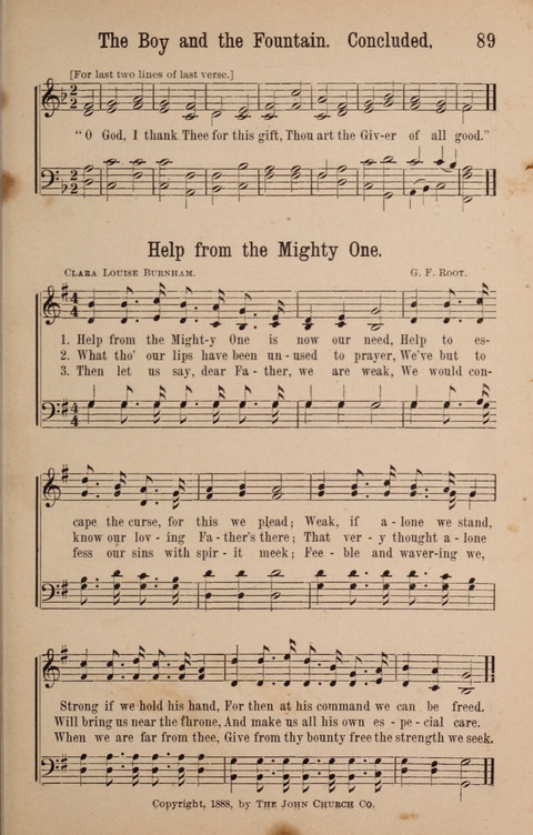 The Glorious Cause: a Collection of Songs, Hymns and Choruses for Earnest Temperance Workers page 89
