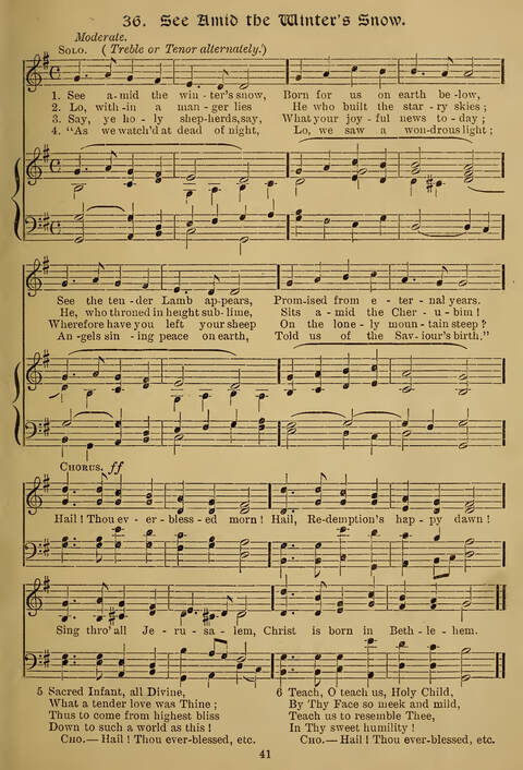 Gems of Christmas Song: a collection of old Christmas carols and hymns for use year after year in the home and at Christmas festivals page 25