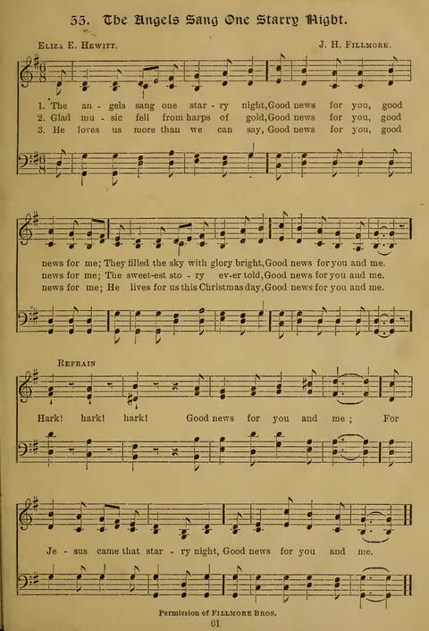 Gems of Christmas Song: a collection of old Christmas carols and hymns for use year after year in the home and at Christmas festivals page 39