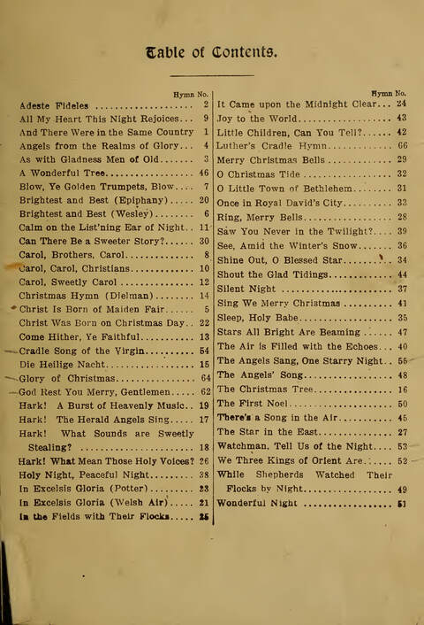 Gems of Christmas Song: a collection of old Christmas carols and hymns for use year after year in the home and at Christmas festivals page 45