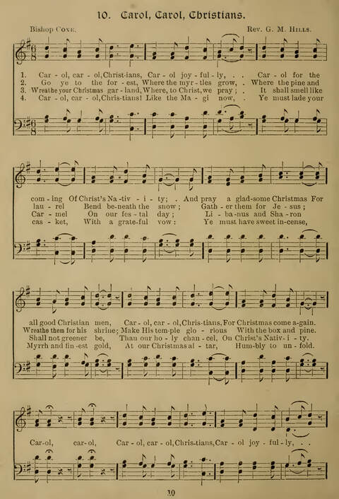 Gems of Christmas Song: a collection of old Christmas carols and hymns for use year after year in the home and at Christmas festivals page 8