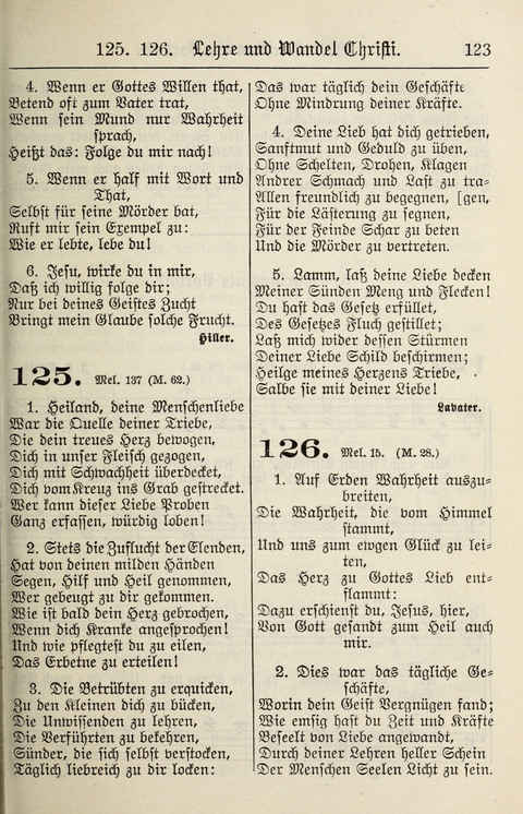 Gesangbuch für deutsche Gemeinden: enthaltend Psalmen und geistliche Lieder für öffentlichen und häuslichen Gottesdienst page 123