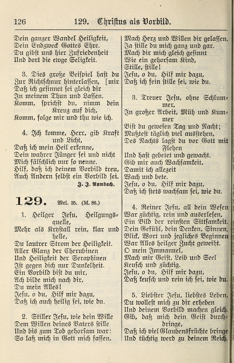 Gesangbuch für deutsche Gemeinden: enthaltend Psalmen und geistliche Lieder für öffentlichen und häuslichen Gottesdienst page 126