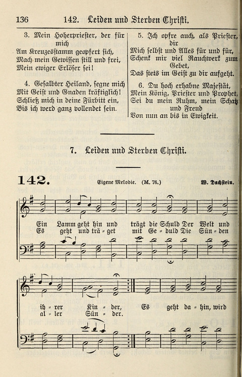 Gesangbuch für deutsche Gemeinden: enthaltend Psalmen und geistliche Lieder für öffentlichen und häuslichen Gottesdienst page 136