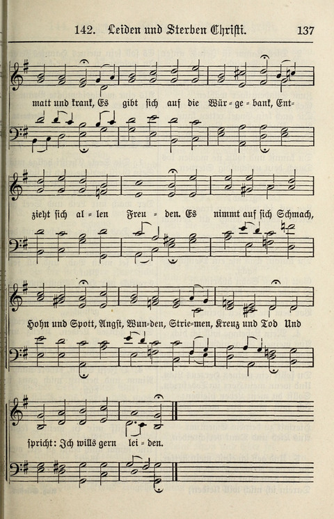 Gesangbuch für deutsche Gemeinden: enthaltend Psalmen und geistliche Lieder für öffentlichen und häuslichen Gottesdienst page 137