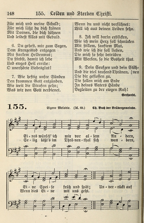 Gesangbuch für deutsche Gemeinden: enthaltend Psalmen und geistliche Lieder für öffentlichen und häuslichen Gottesdienst page 148