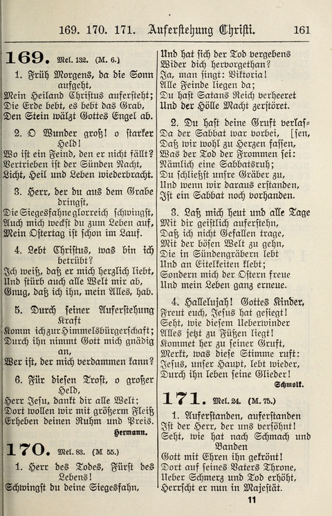 Gesangbuch für deutsche Gemeinden: enthaltend Psalmen und geistliche Lieder für öffentlichen und häuslichen Gottesdienst page 161