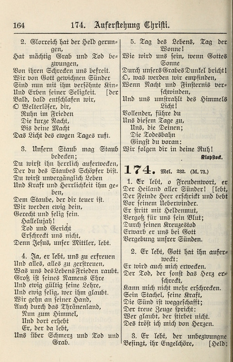Gesangbuch für deutsche Gemeinden: enthaltend Psalmen und geistliche Lieder für öffentlichen und häuslichen Gottesdienst page 164