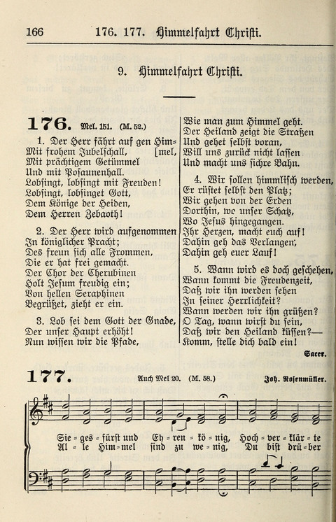 Gesangbuch für deutsche Gemeinden: enthaltend Psalmen und geistliche Lieder für öffentlichen und häuslichen Gottesdienst page 166