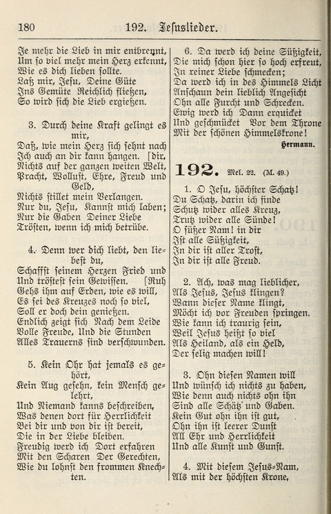 Gesangbuch für deutsche Gemeinden: enthaltend Psalmen und geistliche Lieder für öffentlichen und häuslichen Gottesdienst page 180
