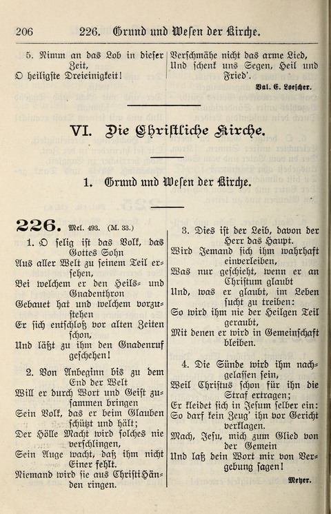 Gesangbuch für deutsche Gemeinden: enthaltend Psalmen und geistliche Lieder für öffentlichen und häuslichen Gottesdienst page 206