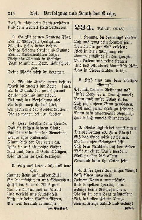Gesangbuch für deutsche Gemeinden: enthaltend Psalmen und geistliche Lieder für öffentlichen und häuslichen Gottesdienst page 214