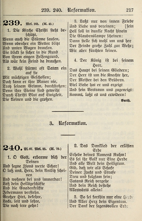 Gesangbuch für deutsche Gemeinden: enthaltend Psalmen und geistliche Lieder für öffentlichen und häuslichen Gottesdienst page 217