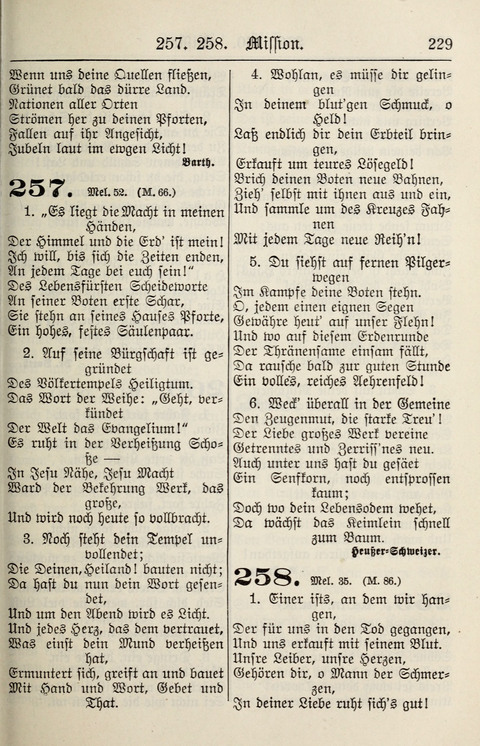 Gesangbuch für deutsche Gemeinden: enthaltend Psalmen und geistliche Lieder für öffentlichen und häuslichen Gottesdienst page 229