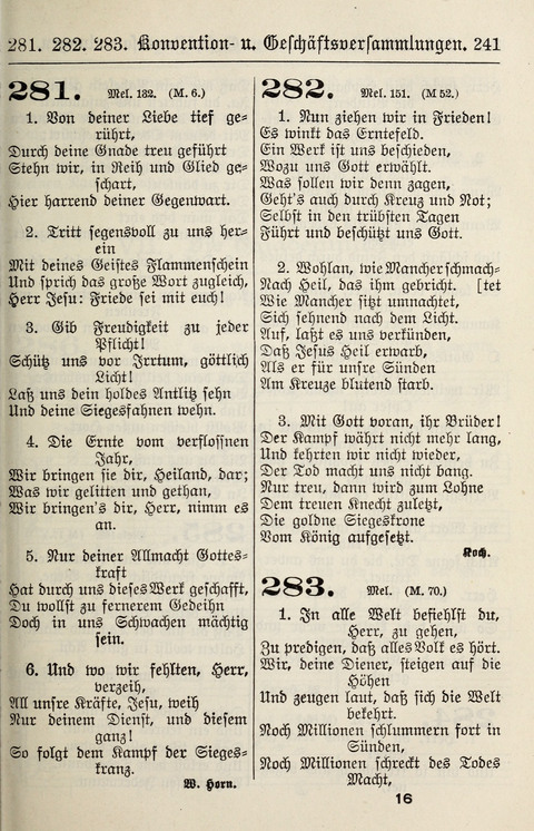 Gesangbuch für deutsche Gemeinden: enthaltend Psalmen und geistliche Lieder für öffentlichen und häuslichen Gottesdienst page 241