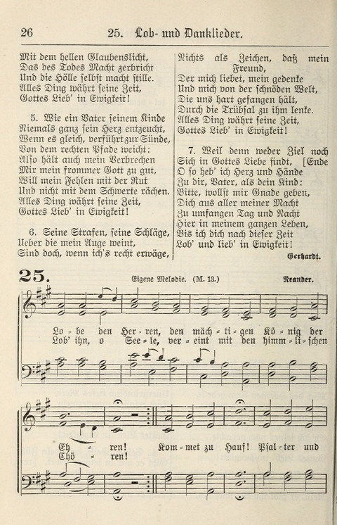 Gesangbuch für deutsche Gemeinden: enthaltend Psalmen und geistliche Lieder für öffentlichen und häuslichen Gottesdienst page 26