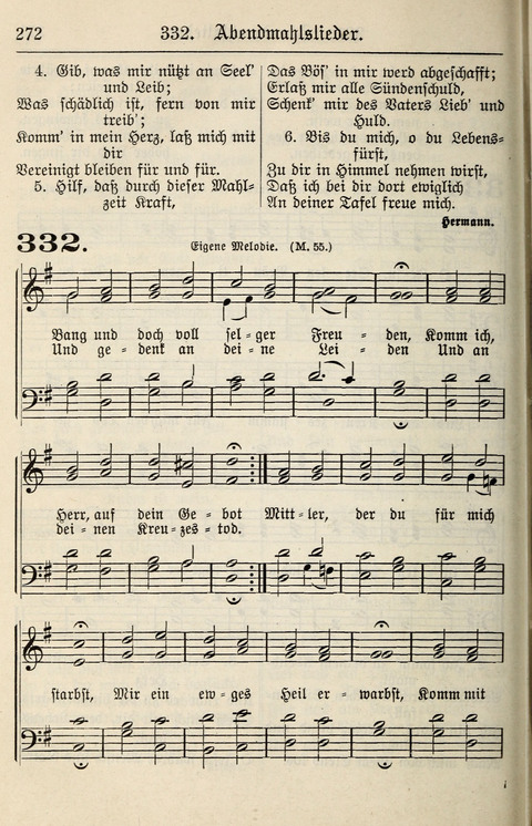 Gesangbuch für deutsche Gemeinden: enthaltend Psalmen und geistliche Lieder für öffentlichen und häuslichen Gottesdienst page 272