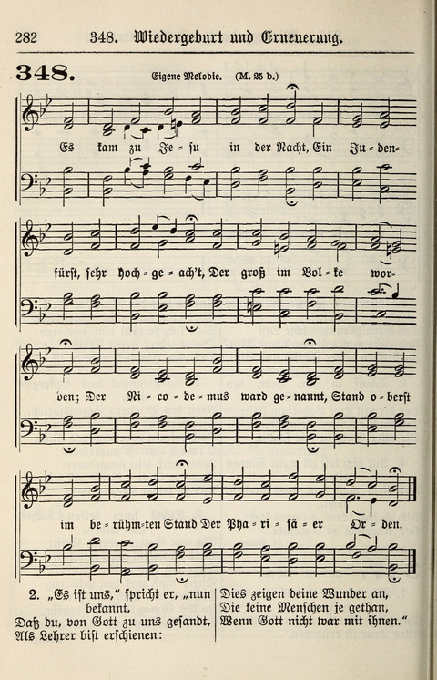 Gesangbuch für deutsche Gemeinden: enthaltend Psalmen und geistliche Lieder für öffentlichen und häuslichen Gottesdienst page 282