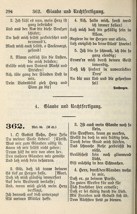 Gesangbuch für deutsche Gemeinden: enthaltend Psalmen und geistliche Lieder für öffentlichen und häuslichen Gottesdienst page 294