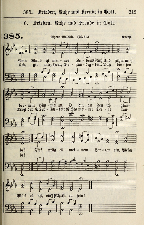 Gesangbuch für deutsche Gemeinden: enthaltend Psalmen und geistliche Lieder für öffentlichen und häuslichen Gottesdienst page 315