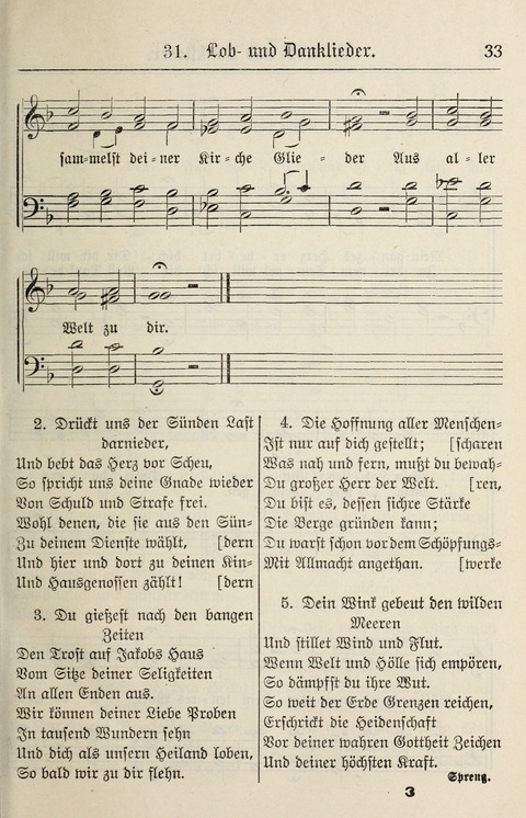 Gesangbuch für deutsche Gemeinden: enthaltend Psalmen und geistliche Lieder für öffentlichen und häuslichen Gottesdienst page 33