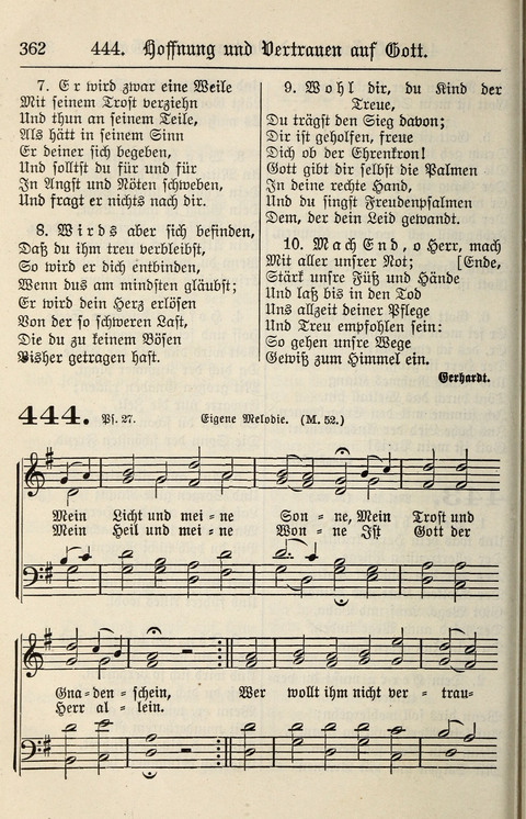 Gesangbuch für deutsche Gemeinden: enthaltend Psalmen und geistliche Lieder für öffentlichen und häuslichen Gottesdienst page 362