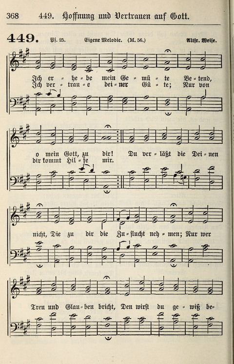 Gesangbuch für deutsche Gemeinden: enthaltend Psalmen und geistliche Lieder für öffentlichen und häuslichen Gottesdienst page 368