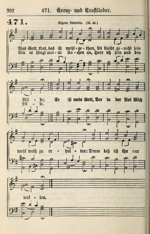 Gesangbuch für deutsche Gemeinden: enthaltend Psalmen und geistliche Lieder für öffentlichen und häuslichen Gottesdienst page 392