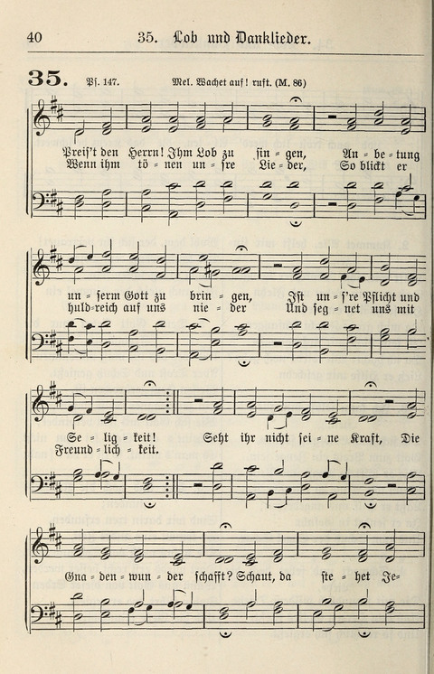 Gesangbuch für deutsche Gemeinden: enthaltend Psalmen und geistliche Lieder für öffentlichen und häuslichen Gottesdienst page 40