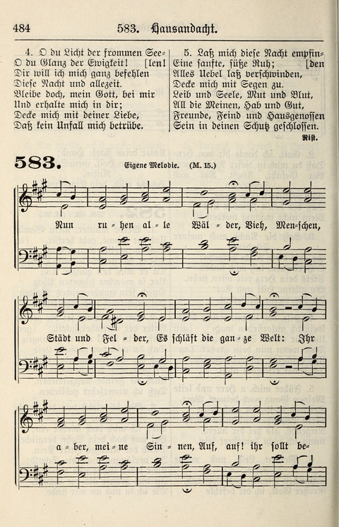 Gesangbuch für deutsche Gemeinden: enthaltend Psalmen und geistliche Lieder für öffentlichen und häuslichen Gottesdienst page 484