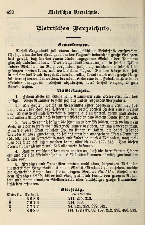 Gesangbuch für deutsche Gemeinden: enthaltend Psalmen und geistliche Lieder für öffentlichen und häuslichen Gottesdienst page 490