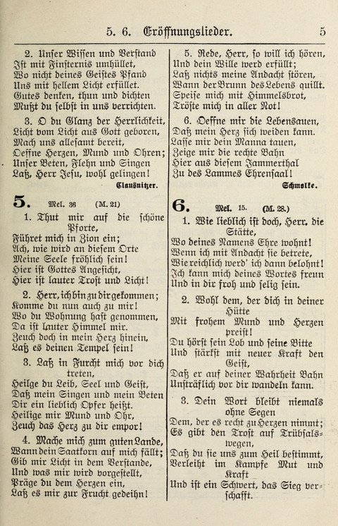 Gesangbuch für deutsche Gemeinden: enthaltend Psalmen und geistliche Lieder für öffentlichen und häuslichen Gottesdienst page 5