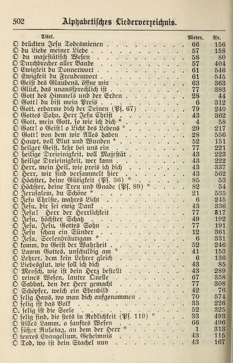 Gesangbuch für deutsche Gemeinden: enthaltend Psalmen und geistliche Lieder für öffentlichen und häuslichen Gottesdienst page 502