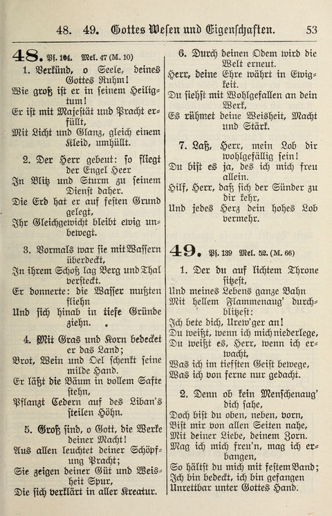 Gesangbuch für deutsche Gemeinden: enthaltend Psalmen und geistliche Lieder für öffentlichen und häuslichen Gottesdienst page 53