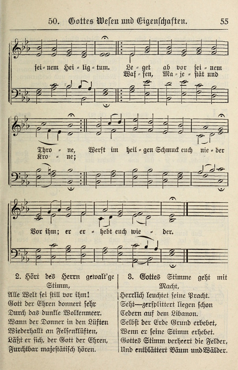 Gesangbuch für deutsche Gemeinden: enthaltend Psalmen und geistliche Lieder für öffentlichen und häuslichen Gottesdienst page 55