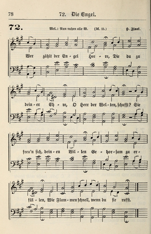Gesangbuch für deutsche Gemeinden: enthaltend Psalmen und geistliche Lieder für öffentlichen und häuslichen Gottesdienst page 78
