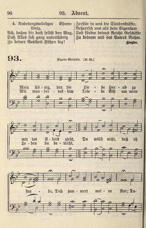 Gesangbuch für deutsche Gemeinden: enthaltend Psalmen und geistliche Lieder für öffentlichen und häuslichen Gottesdienst page 96