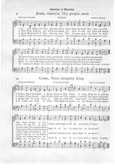 Gloria in Excelsis: a collection of responsive scripture readings, standard hymns and tunes, and spiritual songs for worship in the church and home (Abridged ed.) page 6