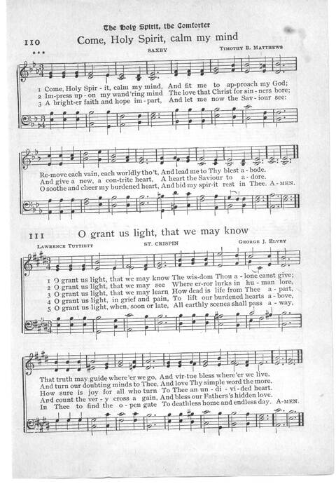 Gloria in Excelsis: a collection of responsive scripture readings, standard hymns and tunes, and spiritual songs for worship in the church and home (Abridged ed.) page 61