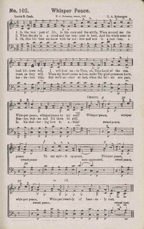 Glory Echoes: a collection of sacred songs for all Purposes page 108