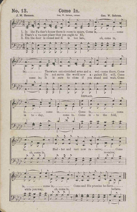 Glory Echoes: a collection of sacred songs for all Purposes page 13
