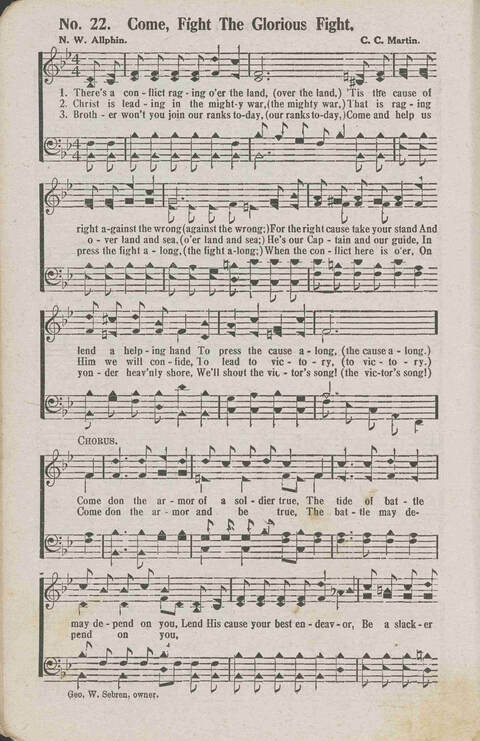 Glory Echoes: a collection of sacred songs for all Purposes page 23