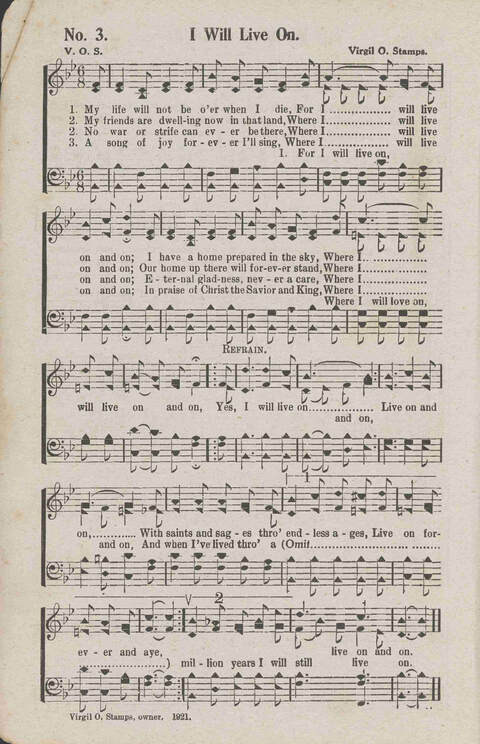 Glory Echoes: a collection of sacred songs for all Purposes page 3