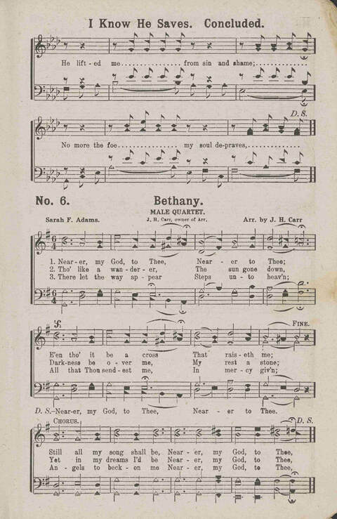 Glory Echoes: a collection of sacred songs for all Purposes page 6
