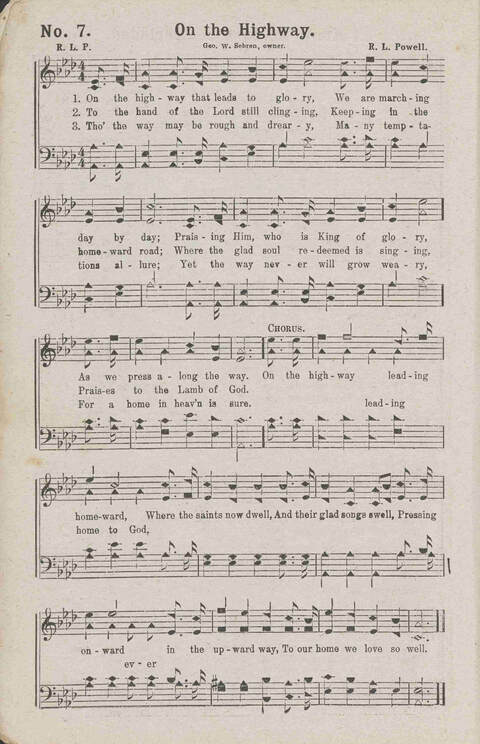 Glory Echoes: a collection of sacred songs for all Purposes page 7